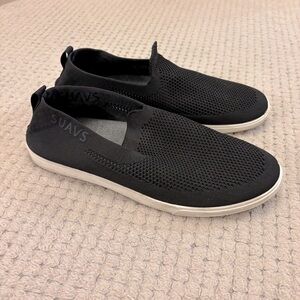 Suavs The Zilker Black Mesh Slip On Loafers